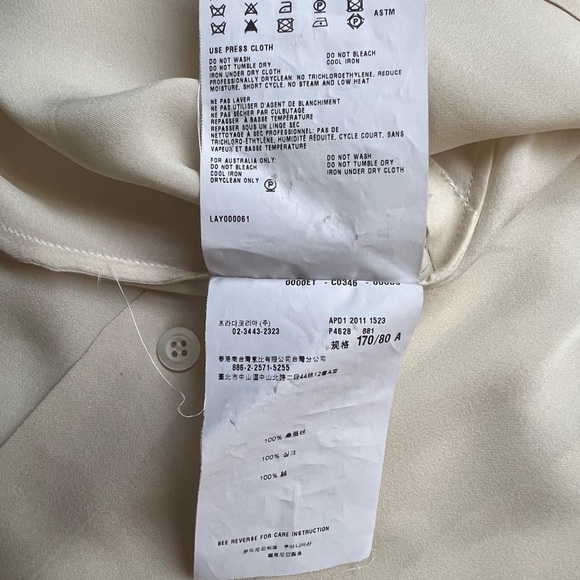 Prada 100% Silk Blouse Size 40 - Picture 6 of 8